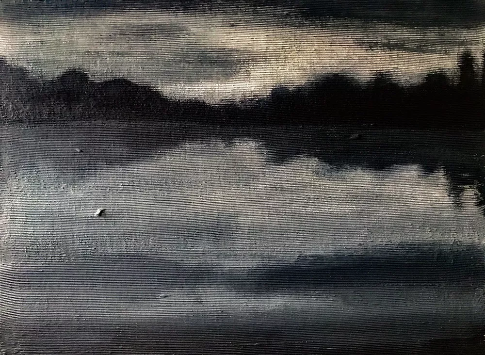 MONOCHROME SUMMER DAWN. painting by Angelika Analog. | Victory Art