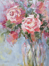 Roses in a jar by Emilia Milcheva - detail